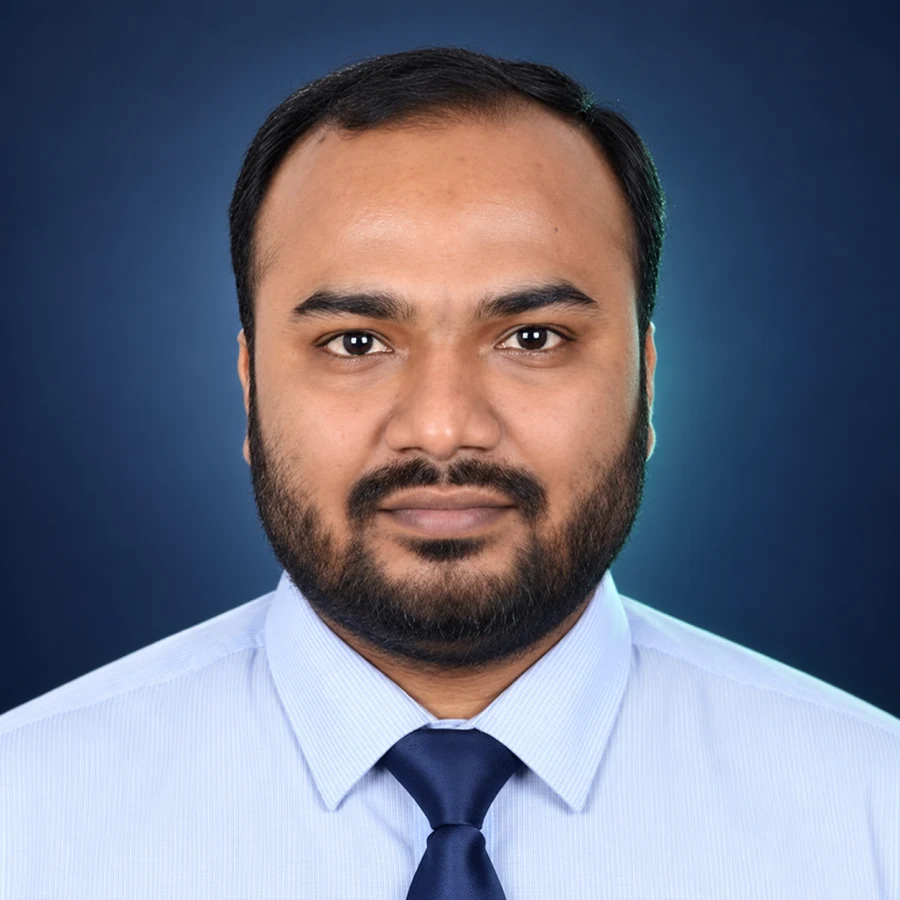 Debashis Chowdhury smiling in a professional portrait